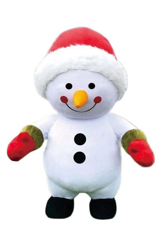 KIMU® Groot Opblaas Kostuum Sneeuwpop 2.6 Meter Opblaasbaar, Kleding | Heren, Carnavalskleding en Feestkleding, Nieuw, Ophalen of Verzenden