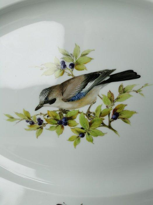 Meissen Meraviglioso piatto ovale grande con uccelli e, Antiek en Kunst, Antiek | Meubels | Tafels