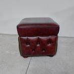 Chesterfield style - Voetenbank - Leder, Hout -