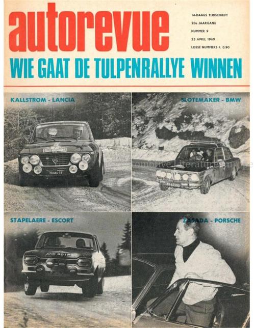1969 AUTO REVUE MAGAZINE 09 NEDERLANDS, Boeken, Auto's | Folders en Tijdschriften