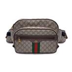 Gucci - Beige GG Supreme Canvas Leather Ophidia Large Waist, Nieuw