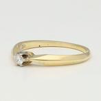 Ring - 14 karaat Geel goud - 0.07ct. tw. Diamant, Nieuw