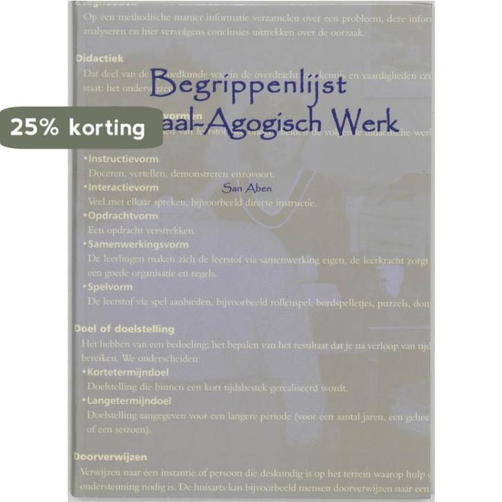 Begrippenlijst sociaal agogisch werk 9789085240518 S. Aben, Boeken, Schoolboeken, Zo goed als nieuw, Verzenden