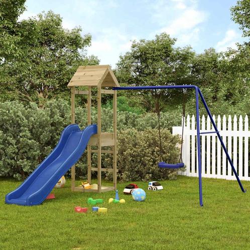 vidaXL Speelhuis geïmpregneerd grenenhout, Kinderen en Baby's, Speelgoed | Buiten | Speeltoestellen, Nieuw, Verzenden