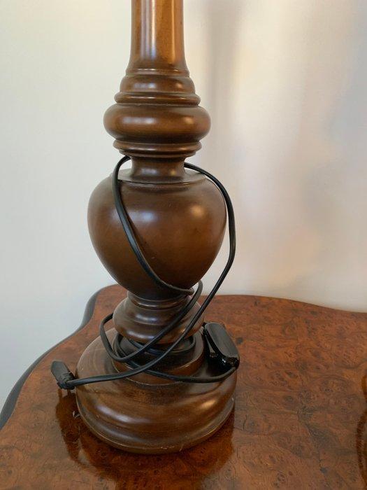 Tafellamp (2) - Hout - Koppel, Antiek en Kunst, Curiosa en Brocante