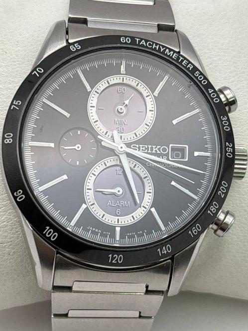 Seiko - solar Chronograph - Zonder Minimumprijs - V172-OAPO, Handtassen en Accessoires, Horloges | Antiek