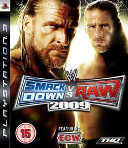 WWE SmackDown Vs. RAW 2009 (PS3) Sport: Wrestling, Consoles de jeu & Jeux vidéo, Jeux | Sony PlayStation 3, Envoi
