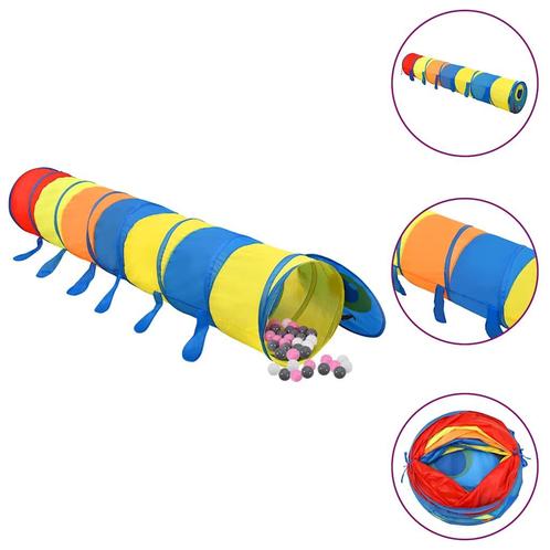 vidaXL Kinderspeeltunnel met 250 ballen 245 cm polyester, Kinderen en Baby's, Speelgoed | Buiten | Speeltoestellen, Nieuw, Verzenden