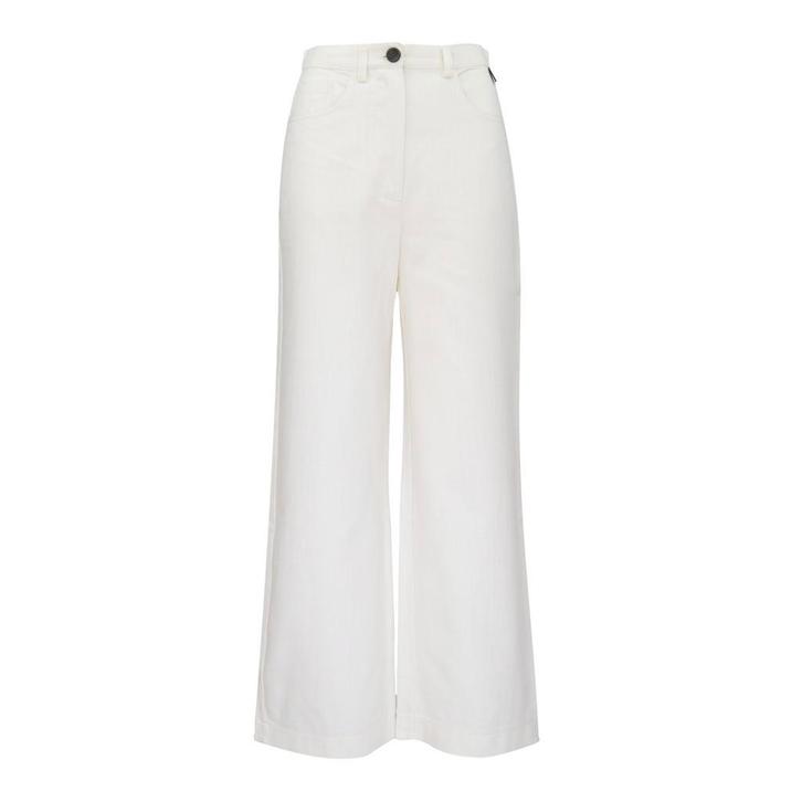 Dame Blanche • wijde broek in ecru • 42, Kleding | Dames, Broeken en Pantalons, Wit, Nieuw, Maat 42/44 (L), Verzenden