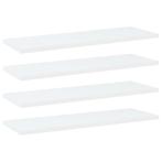 vidaXL Wandschappen 4 st 60x20x1,5 cm bewerkt hout wit, Huis en Inrichting, Woonaccessoires | Wandplanken en Boekenplanken, Verzenden