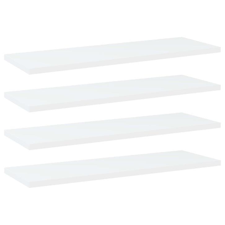 vidaXL Wandschappen 4 st 60x20x1,5 cm bewerkt hout wit, Huis en Inrichting, Woonaccessoires | Wandplanken en Boekenplanken, Nieuw