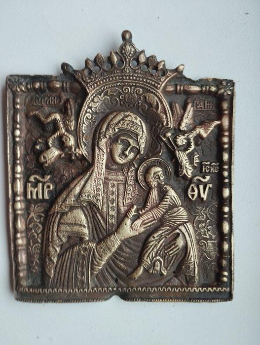 Icoon - Moeder Gods van de Passie - Brons, Antiek en Kunst, Kunst | Niet-Westerse kunst