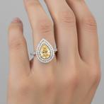 Ring - 18 karaat Witgoud - 3.15ct. tw. Diamant (Natuurlijk