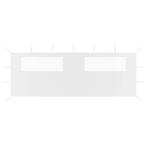 vidaXL Prieelzijwand met ramen 6x2 m wit, Tuin en Terras, Verzenden, Nieuw