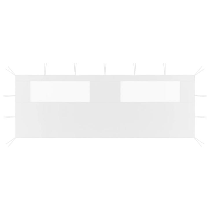 vidaXL Prieelzijwand met ramen 6x2 m wit, Tuin en Terras, Partytenten, Nieuw, Verzenden