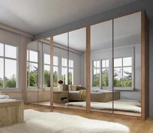 Kledingkast Malibu - Eiken - 339 cm - Garderobekast, Huis en Inrichting, Kasten | Overige, Nieuw, Verzenden