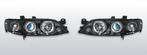 Koplampen Angel Eyes | Opel Vectra B 1999-2002 | zwart, Auto-onderdelen, Verzenden, Nieuw, Opel