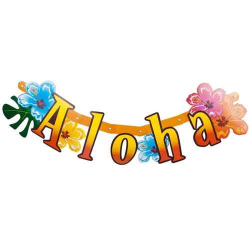 Aloha Letterslinger Hawaii 83cm, Hobby en Vrije tijd, Feestartikelen, Nieuw, Verzenden