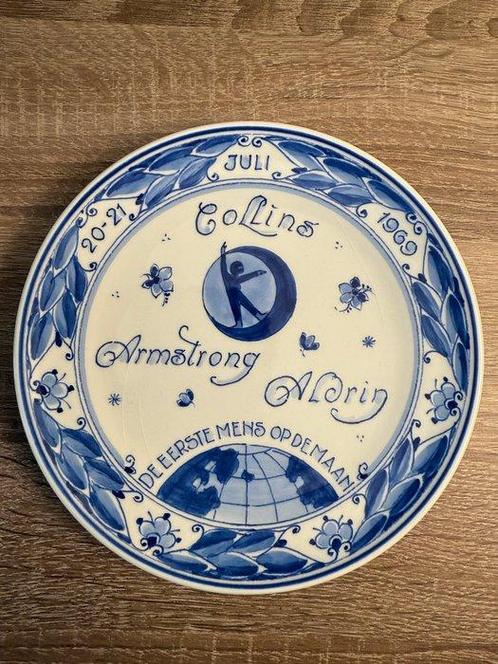 De Porceleyne Fles, Delft - Wandbord - Aardewerk - Collins,, Antiek en Kunst, Antiek | Wandborden en Tegels