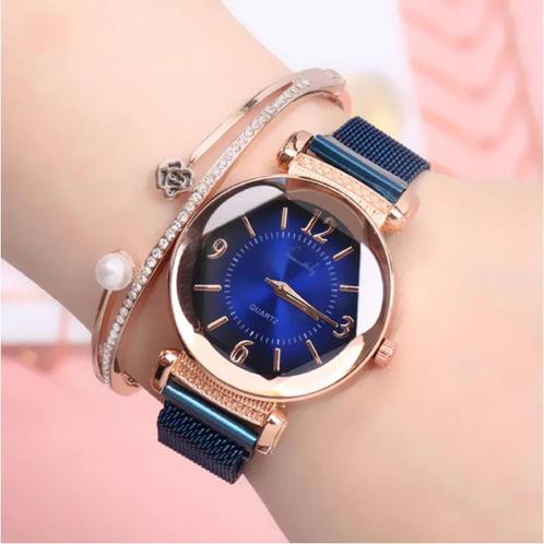 Pearl Luxe Horloge Dames - Anoloog Kwarts Uurwerk voor, Handtassen en Accessoires, Smartwatches, Nieuw, Verzenden