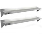 2x KuKoo Wandschap RVS - 194cm x 30cm, Verzenden, Nieuw in verpakking