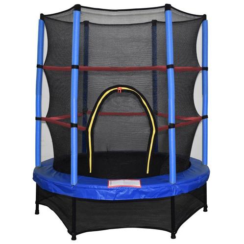 Compacte trampoline 140 cm - Blauw - Ideaal voor kleine t..., Kinderen en Baby's, Speelgoed | Buiten | Trampolines, Nieuw, Ophalen of Verzenden