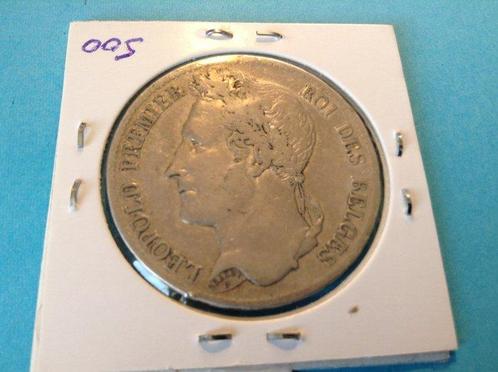 België. Leopold I. 5 Francs 1844b, Postzegels en Munten, Munten | Nederland