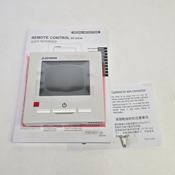Mitsubishi H.I. Wandbediening EcoTouch RC-EX3A | Nieuw, Audio, Tv en Foto, Afstandsbedieningen, Nieuw, Ophalen of Verzenden