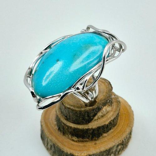 Turquoise - Zilver - Ring - AMERIKAANS TURQUOISE, Verzamelen, Dierenverzamelingen
