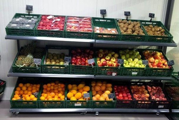 Groente stelling, Display 120cm, NIEUW, Zakelijke goederen, Kantoor en Winkelinrichting | Magazijn, Stelling en Opslag