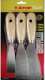 Plamuurmessen Muurvuller pasta 3+5+8 cm set 3 stuks, Nieuw