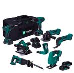 Gereedschap set VPower 20V – 2.0Ah | Incl. 7 machines, 4, Doe-het-zelf en Bouw, Verzenden, Nieuw