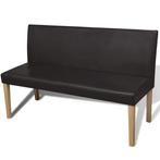 Hip Bankje voor weinig! Donkerbruin -40% Retourtje Deal!, Huis en Inrichting, Verzenden, Rechte bank, Minder dan 150 cm, Klassiek
