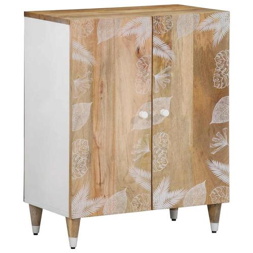 vidaXL Dressoir 60x33,5x75 cm massief mangohout, Huis en Inrichting, Kasten | Overige, Nieuw, Verzenden