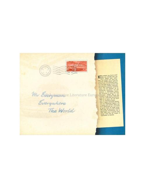 1957 FORD UK PROGRAMMA BROCHURE NEDERLANDS, Boeken, Auto's | Folders en Tijdschriften