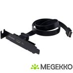 Akasa Low Profile PCI Bracket Adapter USB 3.1 Typ C - zwart, Computers en Software, Verzenden, Nieuw