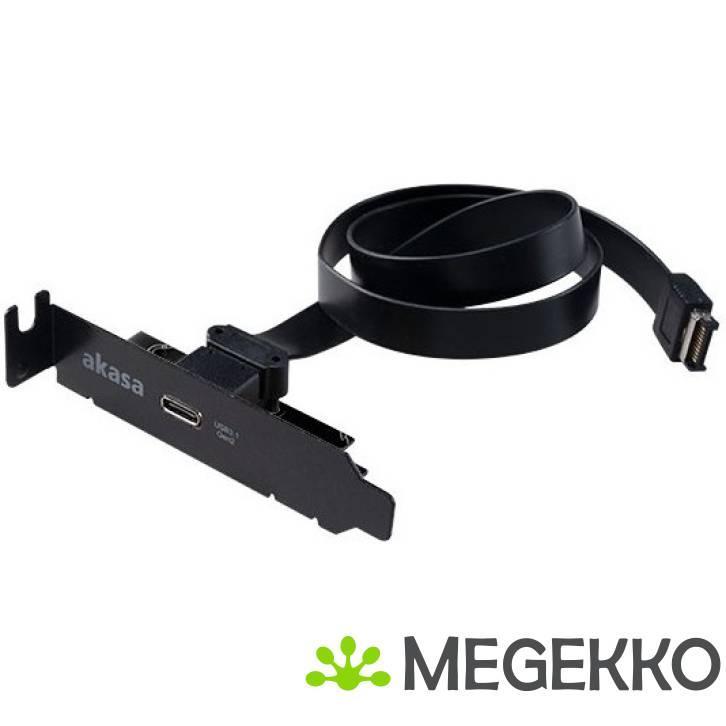 Akasa Low Profile PCI Bracket Adapter USB 3.1 Typ C - zwart, Informatique & Logiciels, Ordinateurs & Logiciels Autre, Envoi