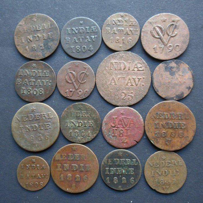 Nederlands-Indië, Java, British administration. Lotje van 16, Postzegels en Munten, Munten | Azië