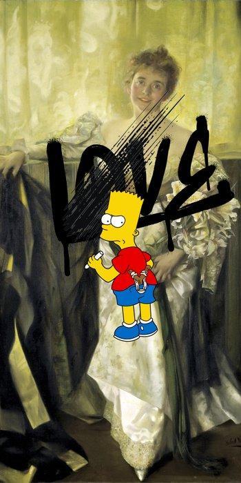 Lacrymal (XX-XXI) - (XL ART) Classic Meets Cartoon Chaos, Antiek en Kunst, Kunst | Designobjecten