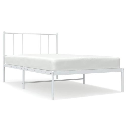 Bedframe Metaal Wit 80x200 - Retour Deal - 40% Korting!, Huis en Inrichting, Slaapkamer | Bedden, 80 cm, 200 cm, Wit, Nieuw, Metaal