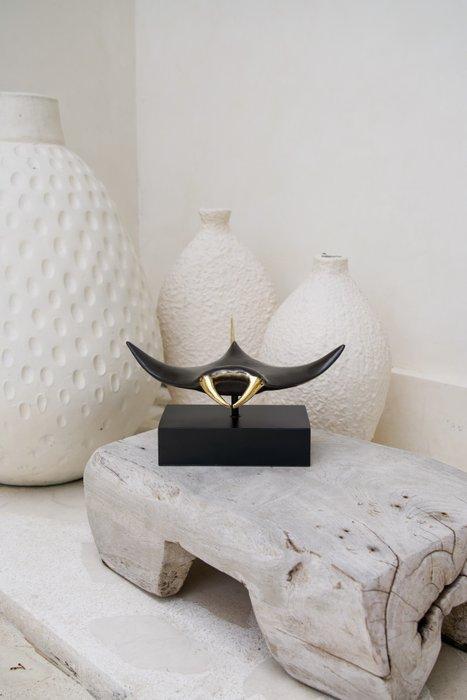 sculptuur, NO RESERVE PRICE - Bronze Manta Ray Sculpture, Antiquités & Art, Art | Objets design