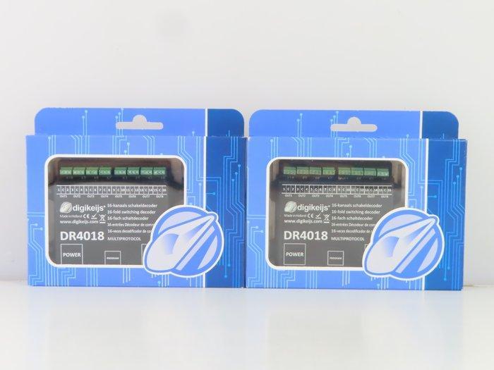 Digikeijs H0 - DR4018 - Digitale besturingseenheid (2) - 2x, Hobby en Vrije tijd, Modeltreinen | H0
