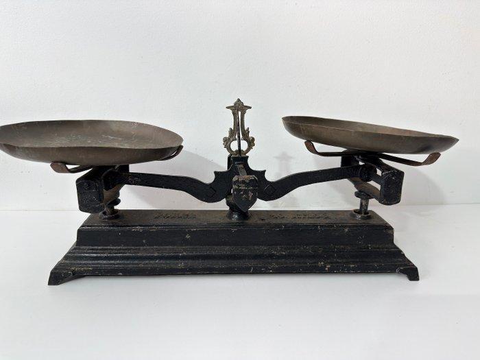 roverbal - Ponterstok - Gietijzer, Gegoten messing -, Antiek en Kunst, Curiosa en Brocante