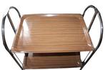 Serveerwagen - Chroom - Vintage service tafel op wieltjes,