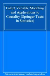 Latent Variable Modeling and Applications to Causality by, Livres, Livres Autre, Envoi