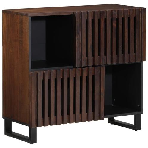 vidaXL Dressoir 80x34x75 cm massief mangohout bruin, Huis en Inrichting, Kasten | Overige, Nieuw, Verzenden
