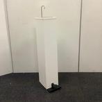 Desinfectie zuil met voetpomp, (hxbxd) 100x20x25 cm, wit, Gebruikt