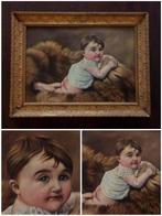 Art Deco - Paneel - Canvas - Portret van een kind