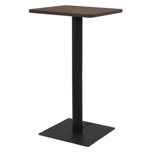 vidaXL Bistrotafel 50x50x107 cm donkeressenkleurig, Huis en Inrichting, Tafels | Eettafels, Nieuw, Verzenden