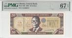 2004 Liberia P 28b 20 Dollars Pmg 67 Epq, Postzegels en Munten, België, Verzenden